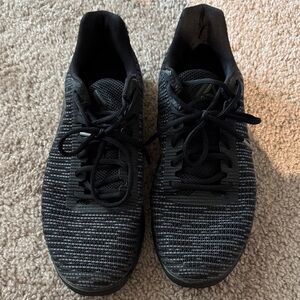 Reebok Men's Black and Gray Knit Sneakers